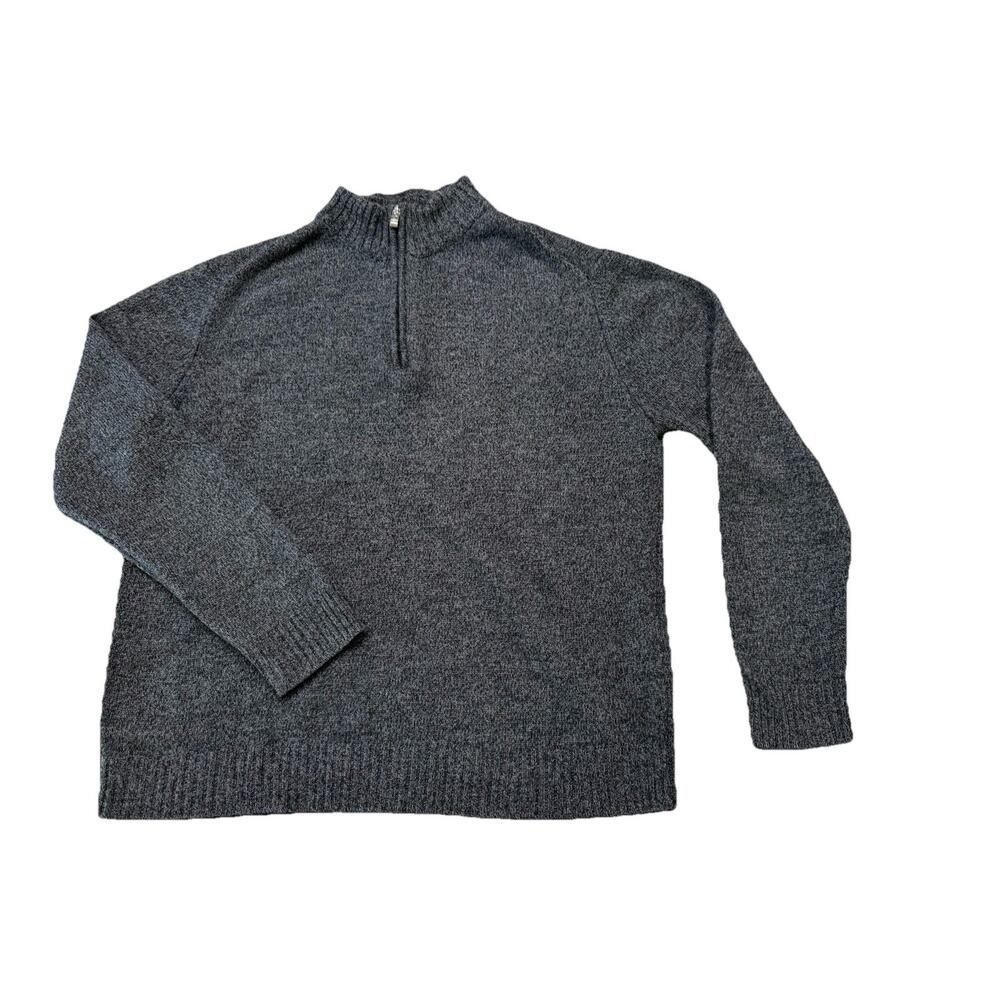 Enzo Montovani Men’s Medium 100% Wool 1/4 zip Sweater Classic Dad Preppy Golf
